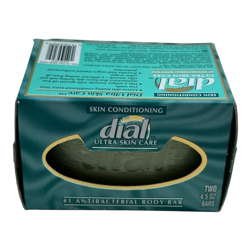 Dial Skin Conditioning Ultra Skin Care Body Bar Soap 2PK 1990s PROP NOS VTG